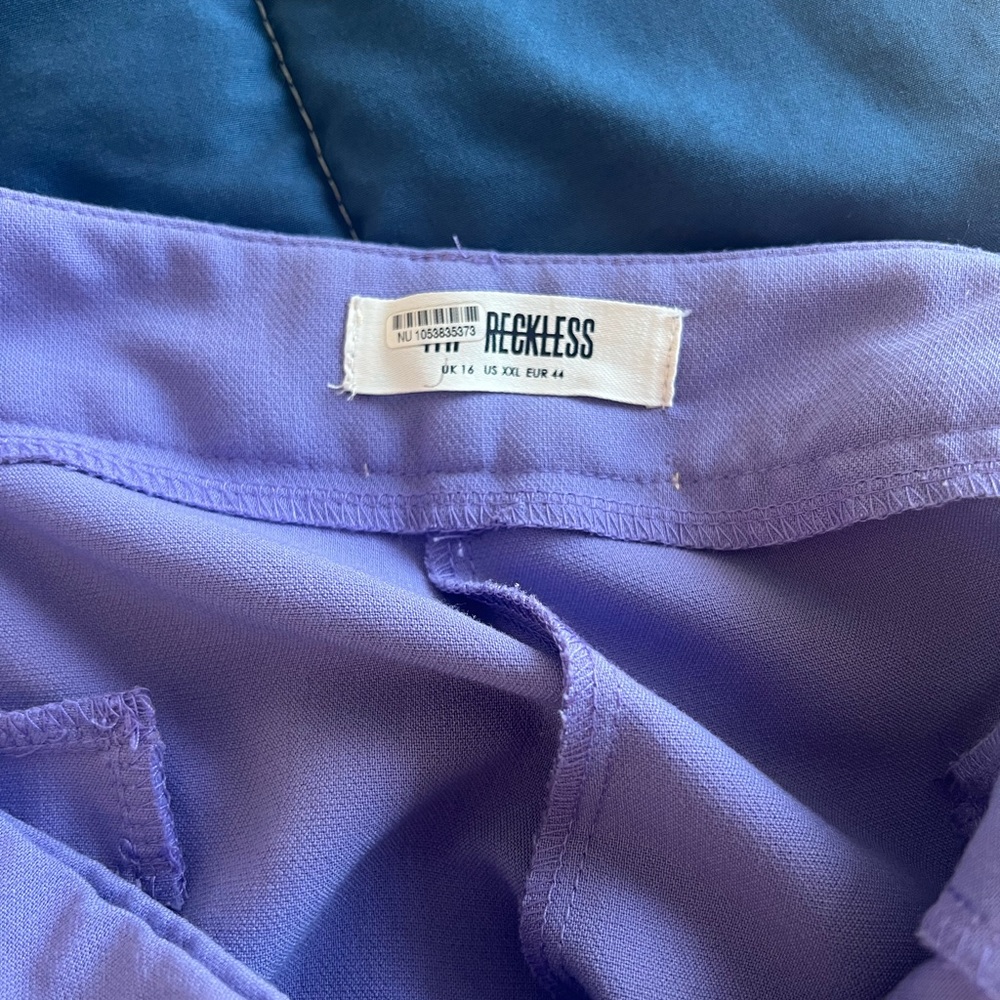Chic Lavender Wide Leg Women's Pants - Picture 5 of 5
